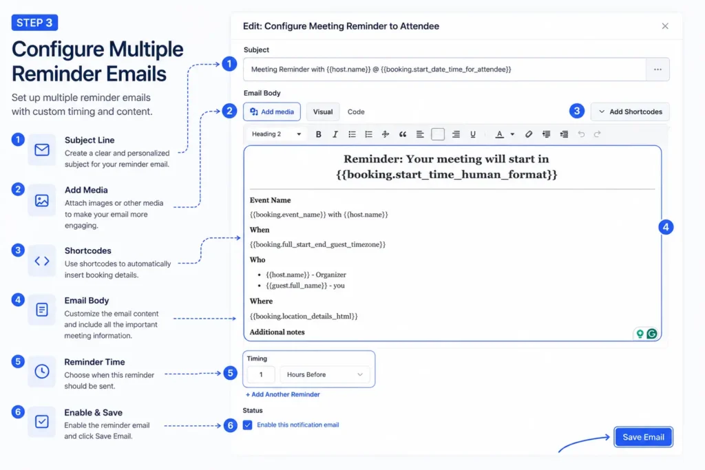 Personalize Your Reminder Messages