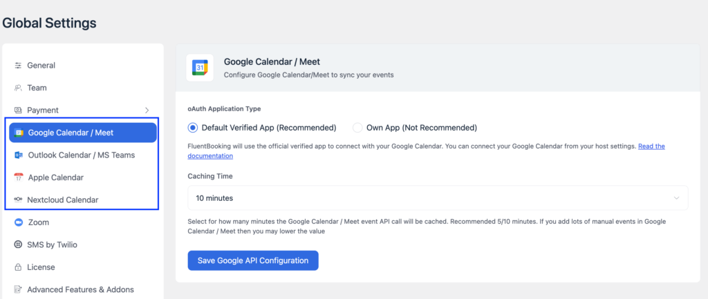 Connect Calendar