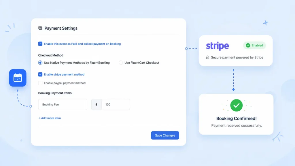 enable payment with stripe