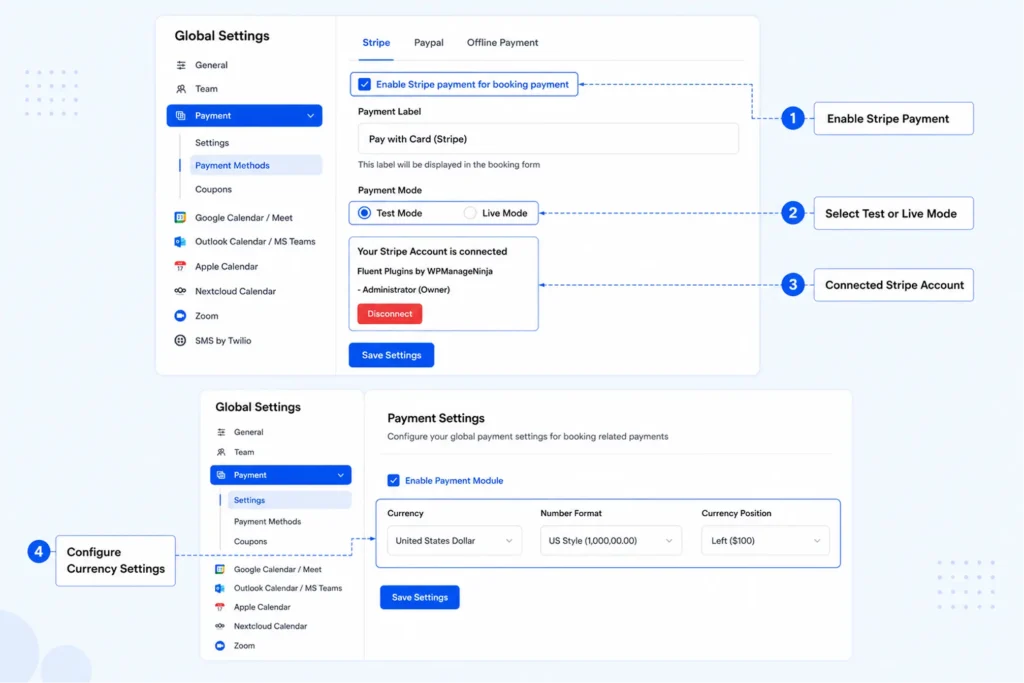 payment method setup