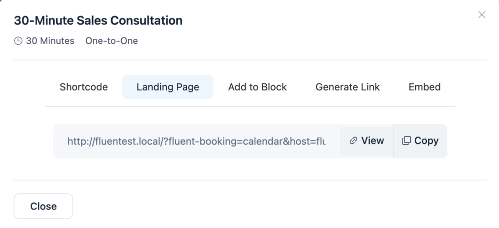 Test the Booking page