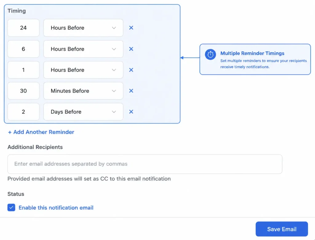 Set up Your Reminder Schedule
