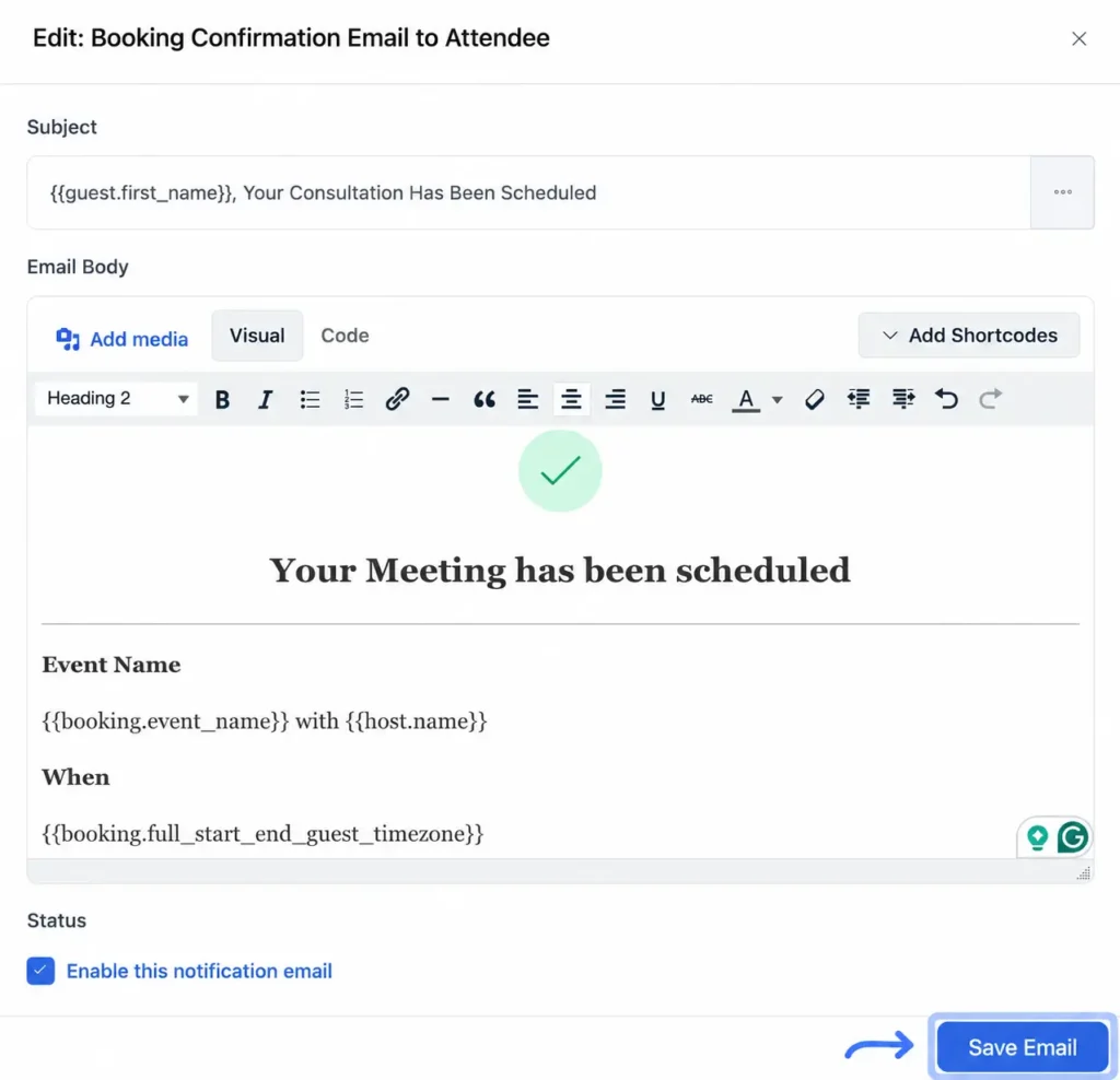 Test the Email