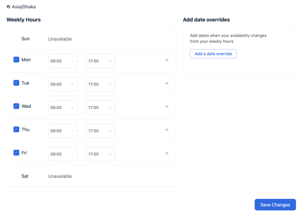 Configure the Availability