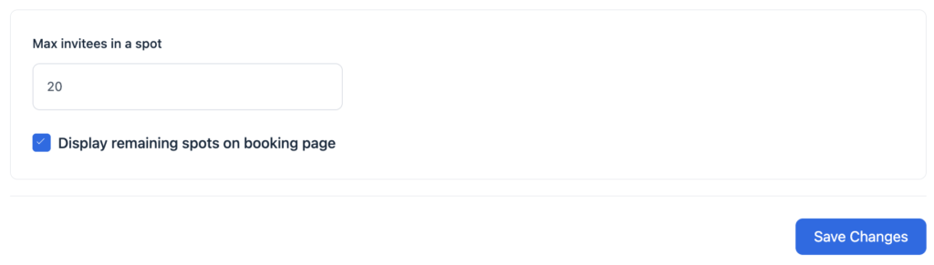 Set the Number of Attendees