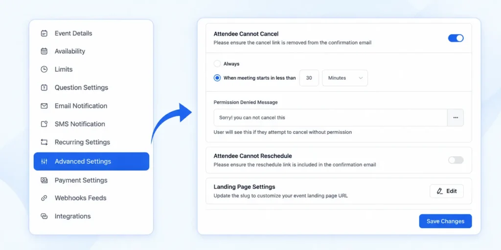 Configure Cancellation Settings