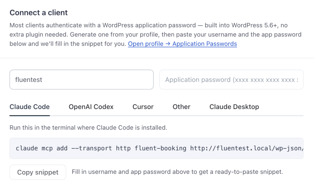 connect client for mcp