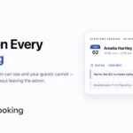 FluentBooking 2.5.0 release banner announcing private booking notes and in-admin rescheduling