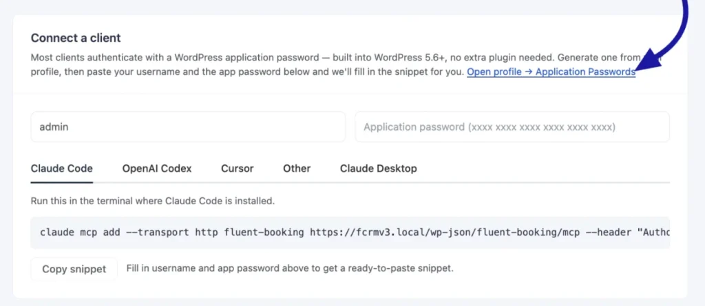 Generate a WordPress Application Password