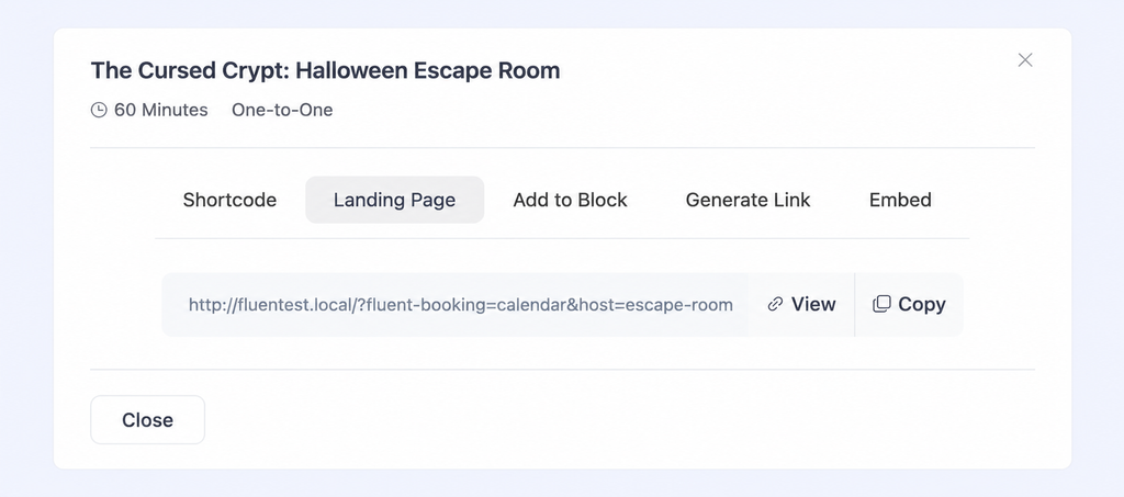 embade booking page