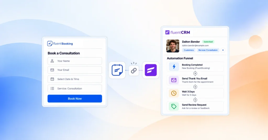 booking system and CRM